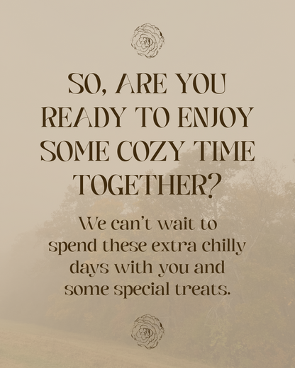 COLD FRONT HOT CHOCOLATE PARTY | Monday, November 10