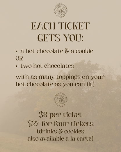 COLD FRONT HOT CHOCOLATE PARTY | Monday, November 10